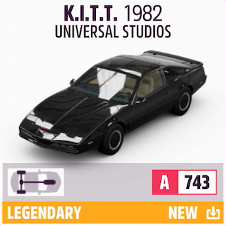 1982 UNIVERSAL STUDIOS K.I.T.T.