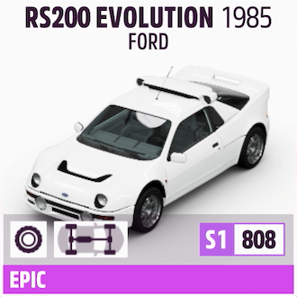 1985 FORD RS200 EVOLUTION