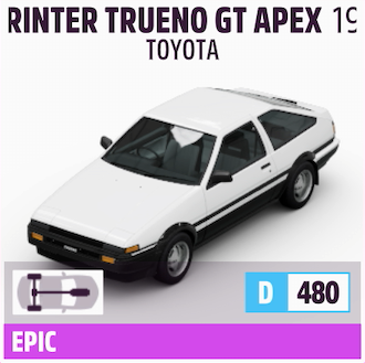 1985 TOYOTA SPRINTER TRUENO GT APEX