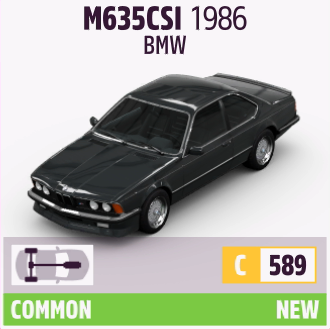 1986 BMW M635CSI