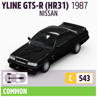 1987 NISSAN SKYLINE GTS-R (HR31)