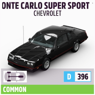 1988 CHEVROLET MONTE CARLO SUPER SPORT