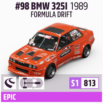 1989 FORMULA DRIFT #98 BMW 3251