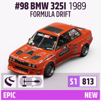1989 FORMULA DRIFT #98 BMW 325I