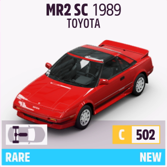 1989 TOYOTA MR2 SC