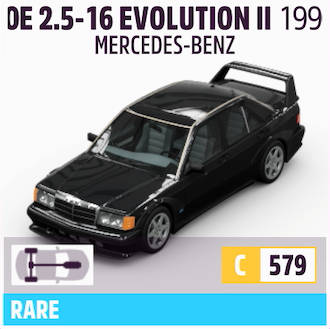 1990 MERCEDES-BENZ 190E 2.5- 16 EVOLUTION II