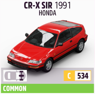1991 HONDA CR-X SIR