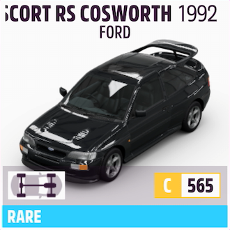 1992 FORD ESCORT RS COSWORTH