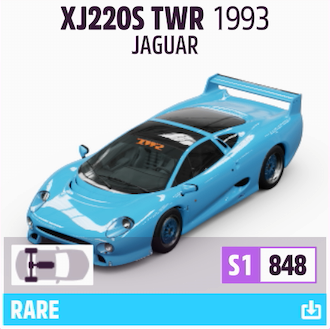 1993 JAGUAR XJ220S TWR