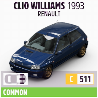 1993 RENAULT CLIO WILLIAMS