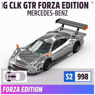 1998 MERCEDES-BENZ AMG CLK GTR FORZA EDITION