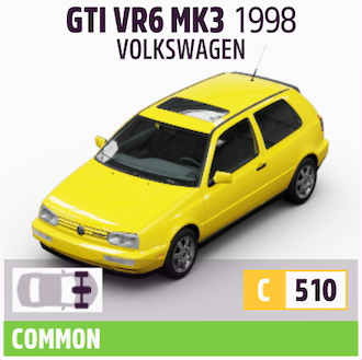 1998 VOLKSWAGEN GTI VR6 MK3