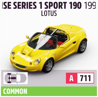 1999 LOTUS ELISE SERIES 1 SPORT 190