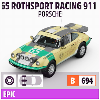 1999 PORSCHE #65 ROTHSPORT RACING 911 "DESERT FLYER"