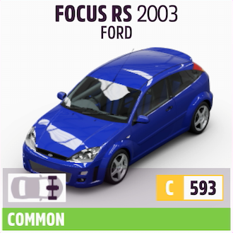 2003 FORD FOCUS RS