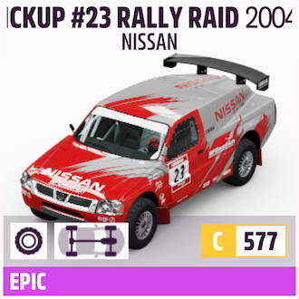2004 NISSAN PICKUP #23 RALLY RAID