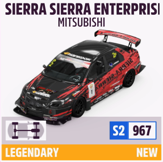 2005 MITSUBISHI #1 SIERRA SIERRA ENTERPRISES LANCER EVOLUTION TIME ATT