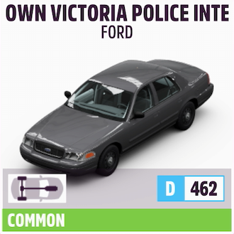 2010 FORD CROWN VICTORIA POLICE INTERCEPTOR