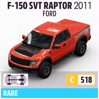 2011 FORD F- 150 SVT RAPTOR