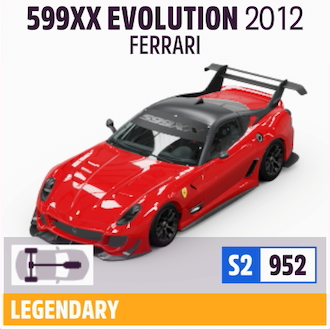 2012 FERRARI 599XX EVOLUTION