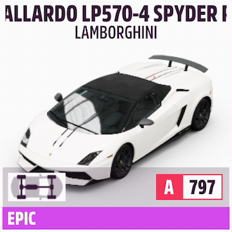 2012 LAMBORGHINI GALLARDO LP570-4 SPYDER PERFORMANCE