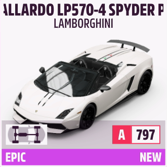 2012 LAMBORGHINI GALLARDO LP570-4 SPYDER PERFORMANTE