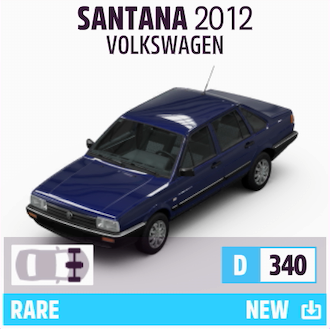 2012 VOLKSWAGEN SANTANA