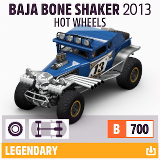2013 HOT WHEELS BAJA BONE SHAKER