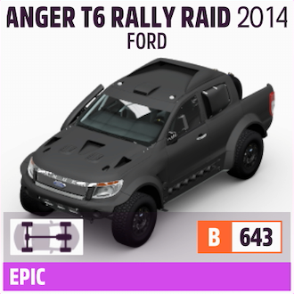 2014 FORD RANGER T6 RALLY RAID