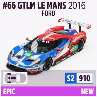 2016 FORD GT #66 GTLM LE MANS