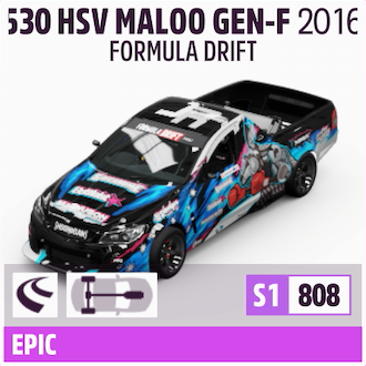 2016 FORMULA DRIFT #530 HSV MALOO GEN-F