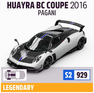 2016 PAGANI HUAYRA BC COUPE