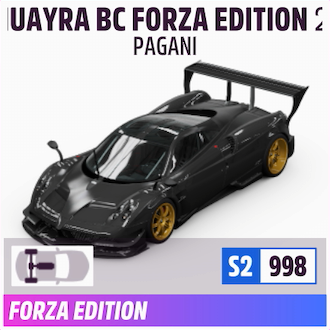 2016 PAGANI HUAYRA BC FORZA EDITION