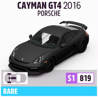 2016 PORSCHE CAYMAN GT4