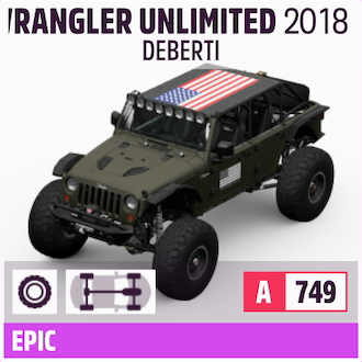 2018 DEBERTI WRANGLER UNLIMITED