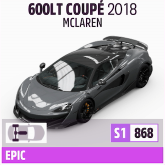 2018 MCLAREN 600LT COUPE