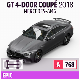 2018 MERCEDES-AMG GT 4-DOOR COUPE