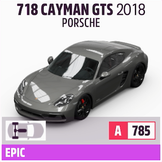 2018 PORSCHE 718 CAYMAN GTS