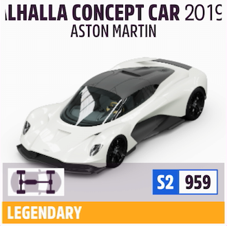 2019 ASTON MARTIN VALHALLA CONCEPT CAR