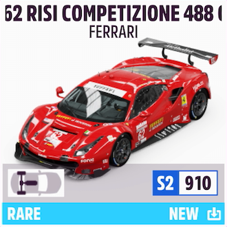 2019 FERRARI #62 RISI COMPETIZIONE 488 GTE