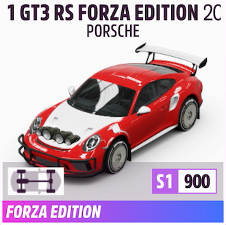 2019 PORSCHE 911 GT3 RS FORZA EDITION