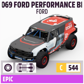 2020 FORD #2069 FORD PERFORMANCE BRONCO R