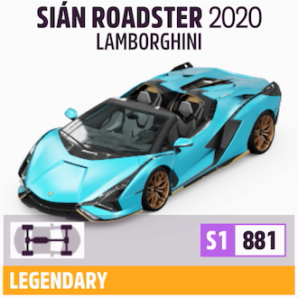 2020 LAMBORGHINI SIÁN ROADSTER