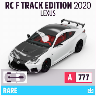 2020 LEXUS RC F TRACK EDITION