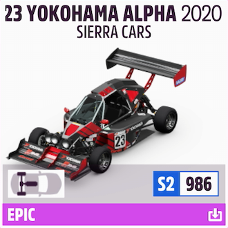 2020 SIERRA CARS #23 YOKOHAMA ALPHA