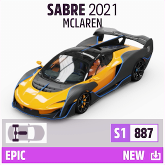 2021 MCLAREN SABRE
