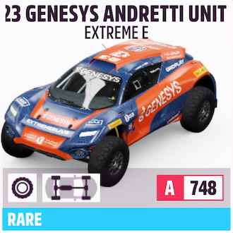 2022 EXTREME E #23 GENESYS ANDRETTI UNITED