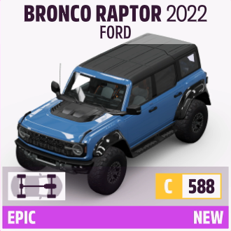 2022 FORD BRONCO RAPTOR