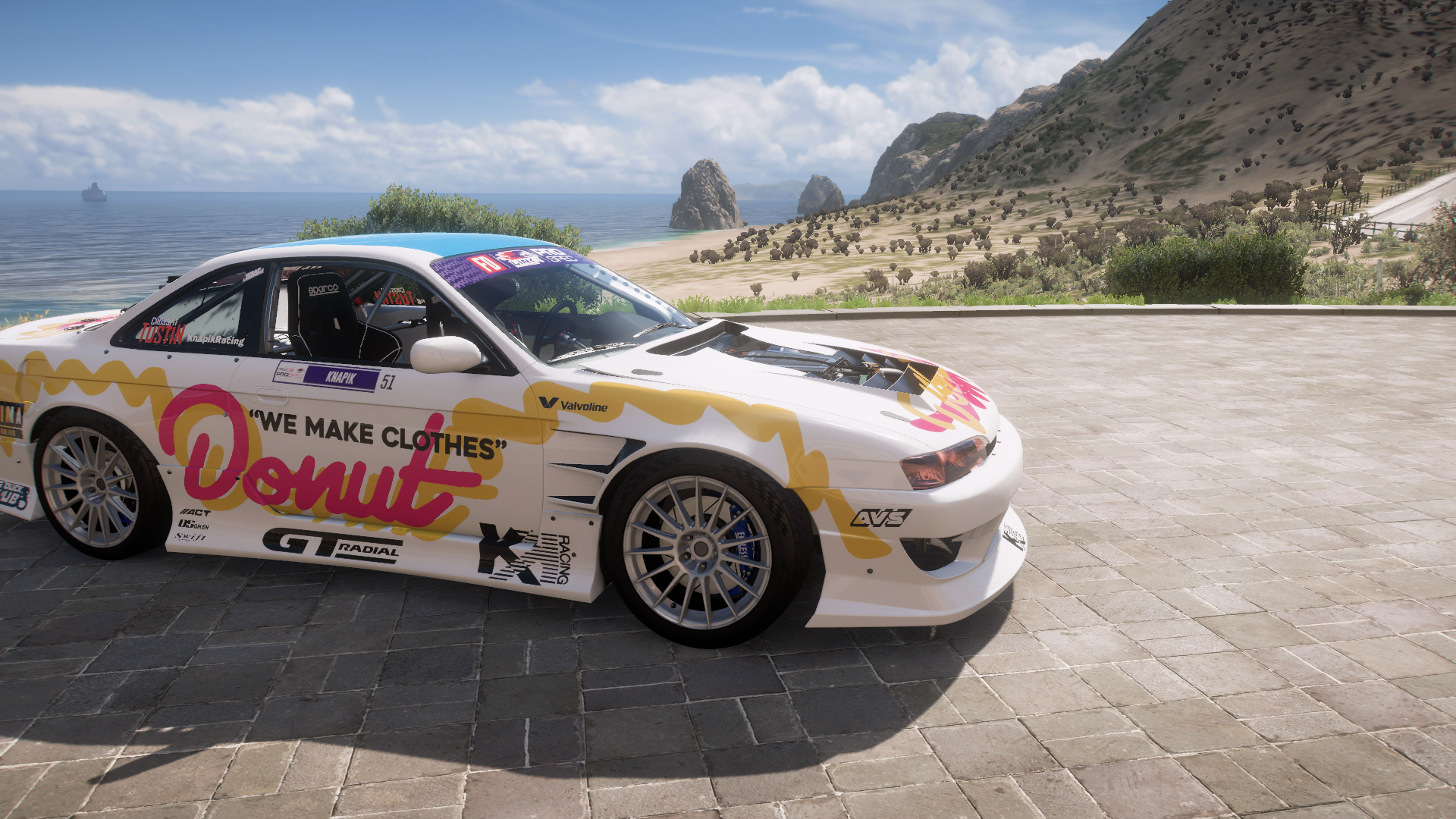 1996 Formula Drift #51 Donut Media Nissan 240sx – view 5