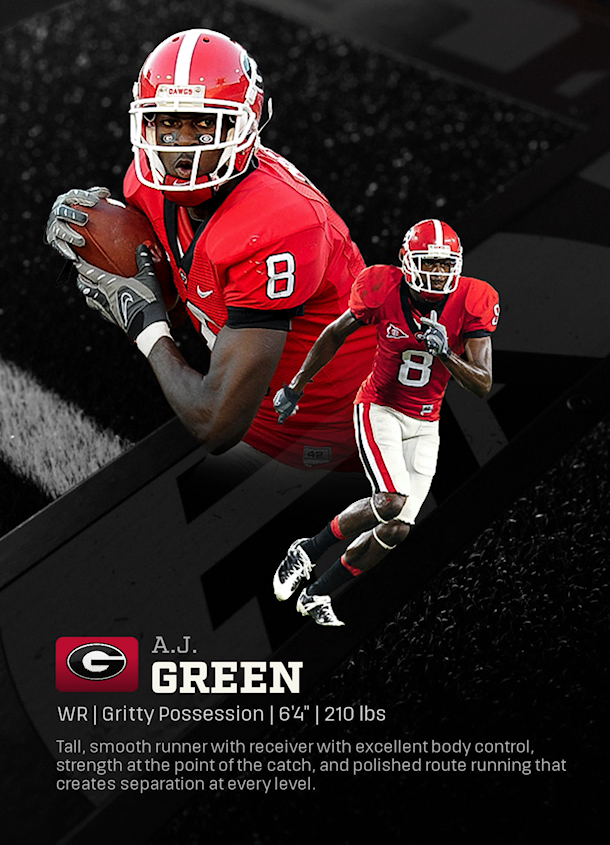 A.J. Green - CFB 27 WR template